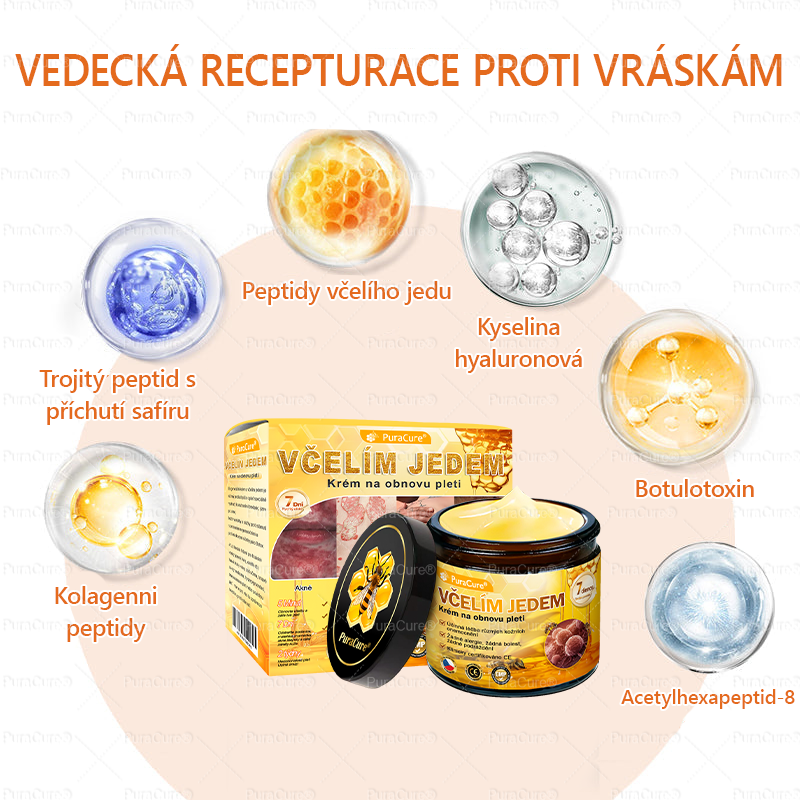 💧Doporučení dermatologa 🐝 ✨PuraCure® Krém na obnovu pleti s včelím jedem 🔥 Český vývoj, výroba a dodávka v České republice