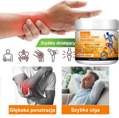 BSWELL® Krem z jadem pszczelim na regenerację stawów 🏃‍♀️ (ekstrakt z pszczoły nowozelandzkiej – opracowany z myślą o osobach z problemami ze stawami i bólem stawów)