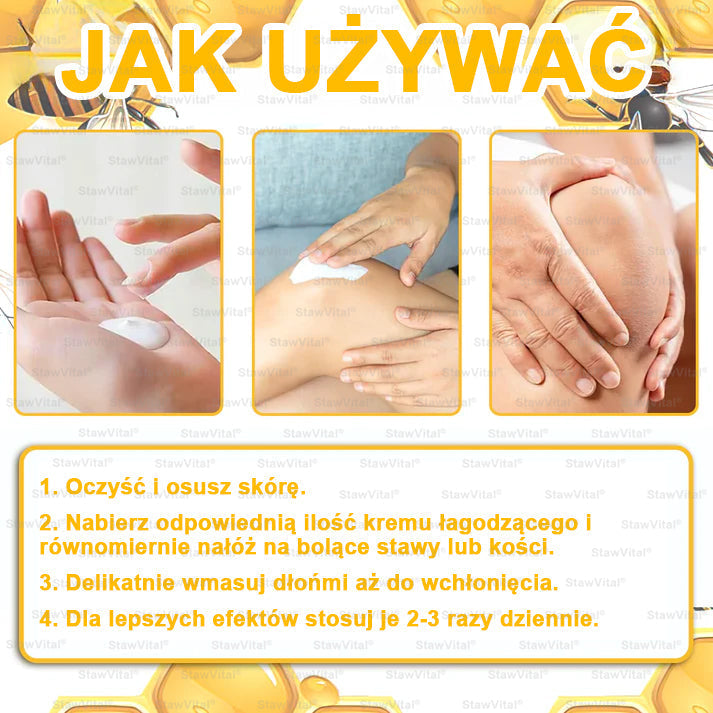 BSWELL® Krem z jadem pszczelim na regenerację stawów 🏃‍♀️ (ekstrakt z pszczoły nowozelandzkiej – opracowany z myślą o osobach z problemami ze stawami i bólem stawów)