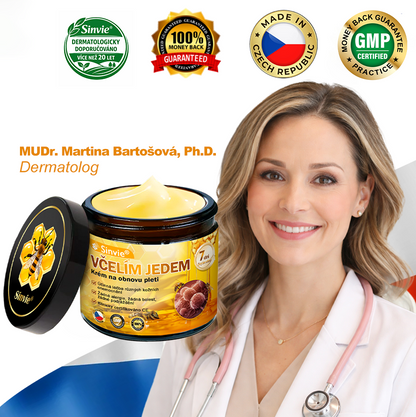 📅Doporučení dermatologa 🐝 ✨Sinvie® Krém na obnovu pleti s včelím jedem 🔥 Český vývoj, výroba a dodávka v České republice