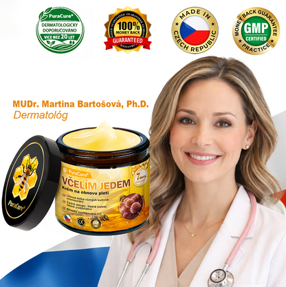 💧Doporučení dermatologa 🐝 ✨PuraCure® Krém na obnovu pleti s včelím jedem 🔥 Český vývoj, výroba a dodávka v České republice